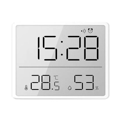 Slim Digital Wall Clock with LCD Alarm