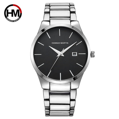 Hannah Martin Calendar Stainless Steel Quartz Watch