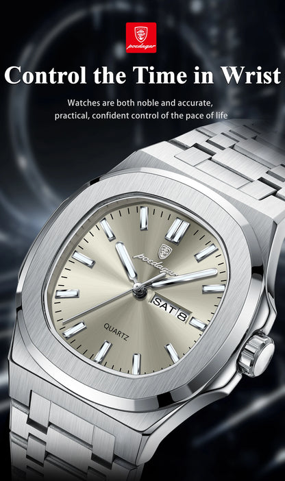POEDAGAR Luxury Military Watch