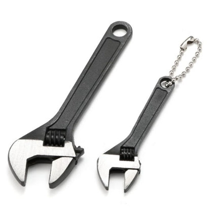 Mini Size 2.5" 2.5 inch Adjustable Spanner Nut Wrench Tool Jaw Capacity 0~10mm Portable Hand Manual Repair Tool Black
