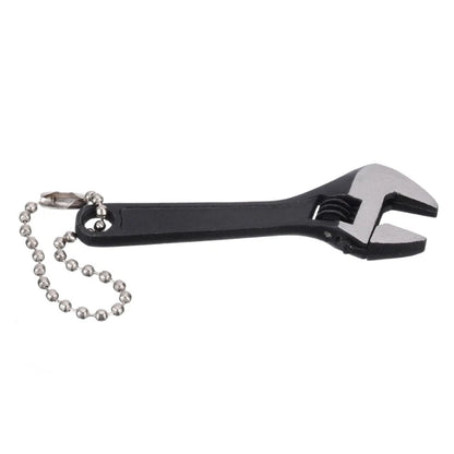 Mini Size 2.5" 2.5 inch Adjustable Spanner Nut Wrench Tool Jaw Capacity 0~10mm Portable Hand Manual Repair Tool Black