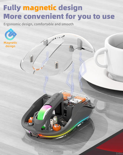Transparent Bluetooth Wireless Mouse