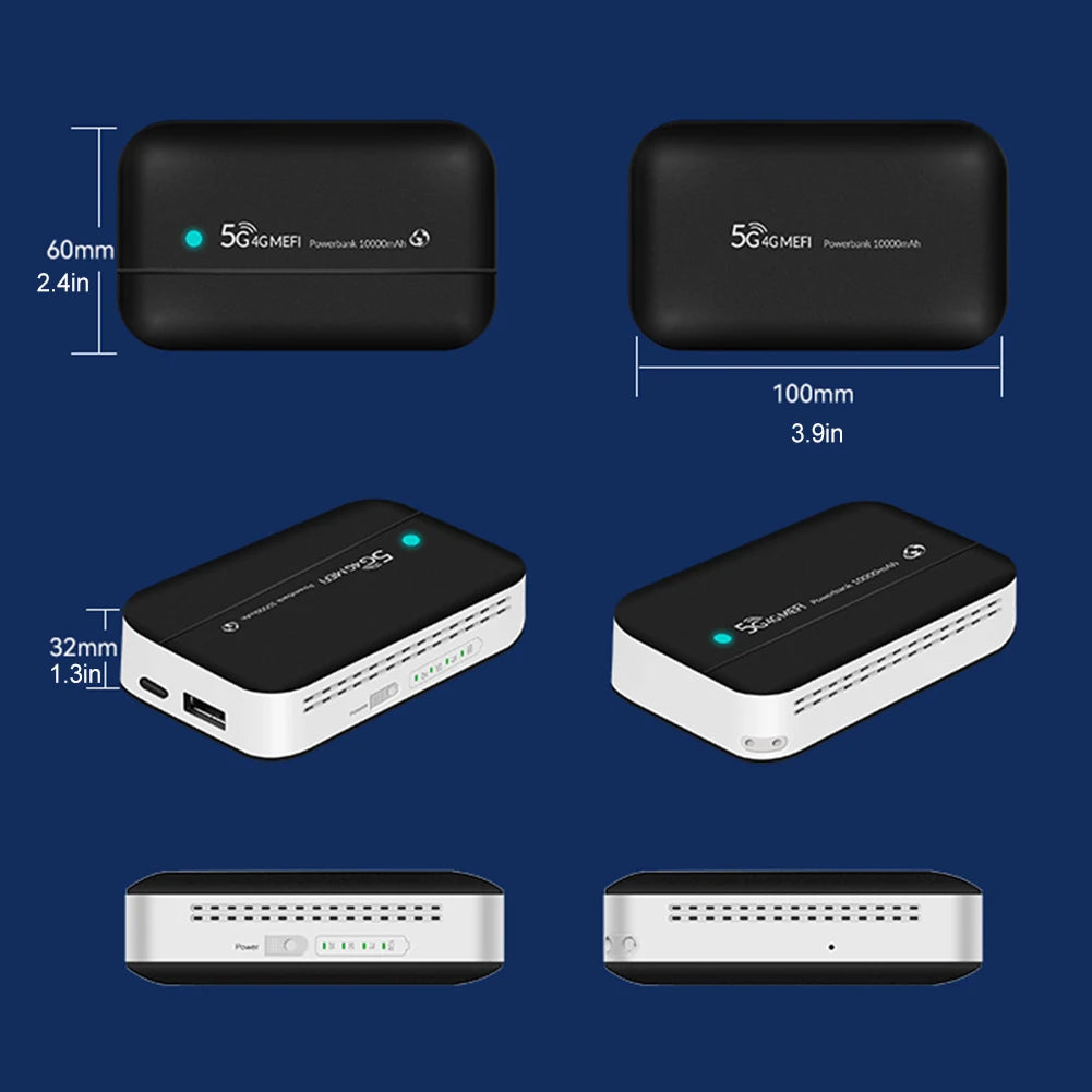 5G MiFi Modem with SIM Card Slot