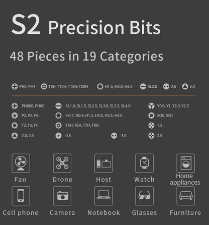 62/6 in 1 Electric Screwdriver Set