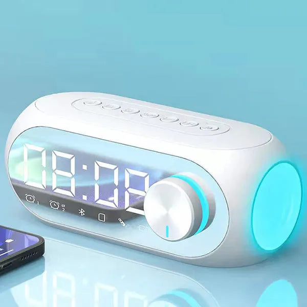 Alarm Clock Radio FM Bluetooth Speaker