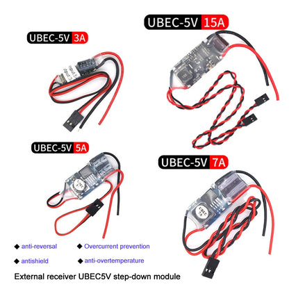 UBEC 3A /5A /7A /15A Lowest RF Noise BEC Full Shielding Antijamming Switching Regulator for RC quadcopter Multicopter
