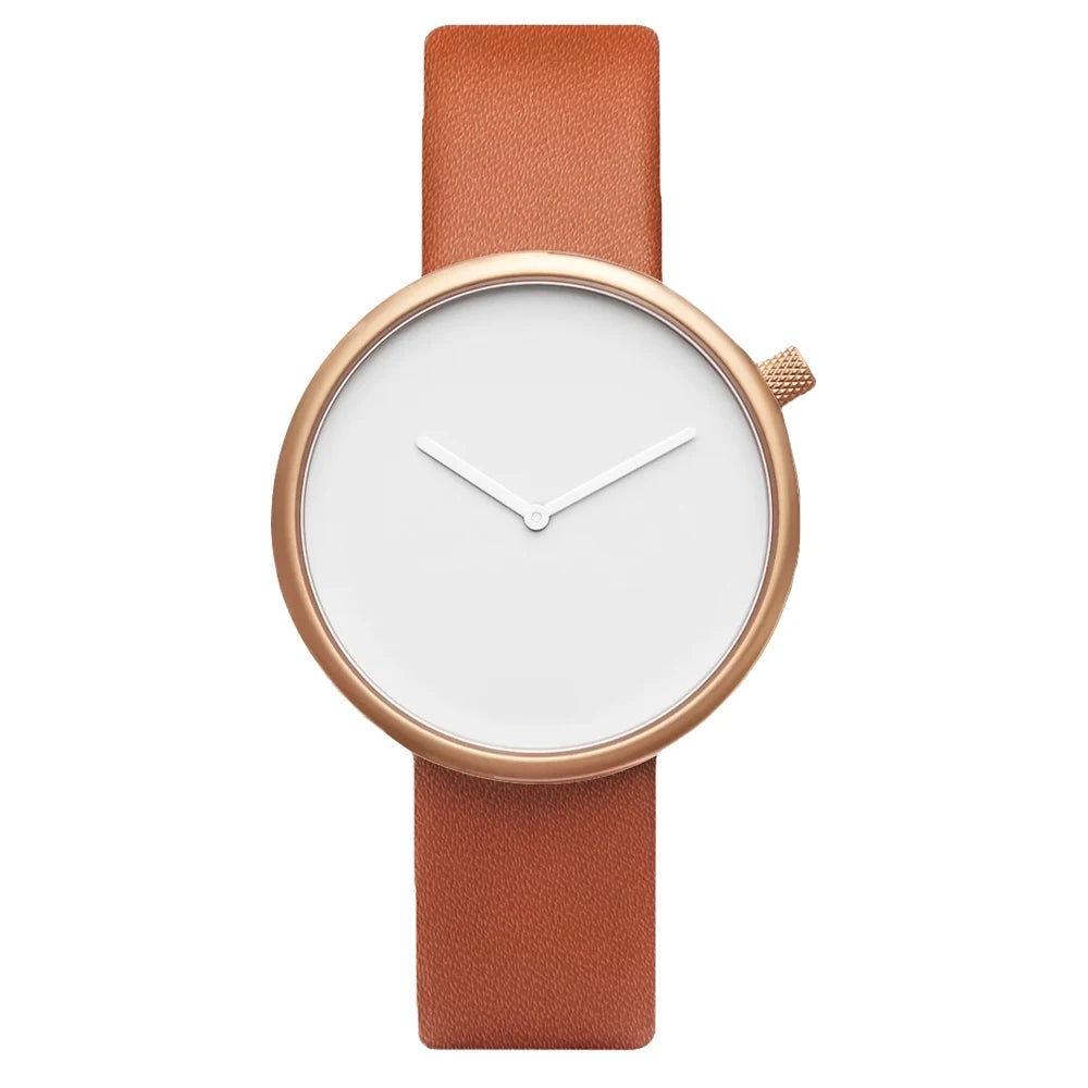 TOMI Women's Minimalist Style Leather Watch