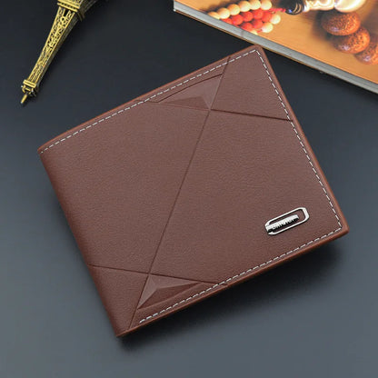 Men's Short Bifold Leather Wallet