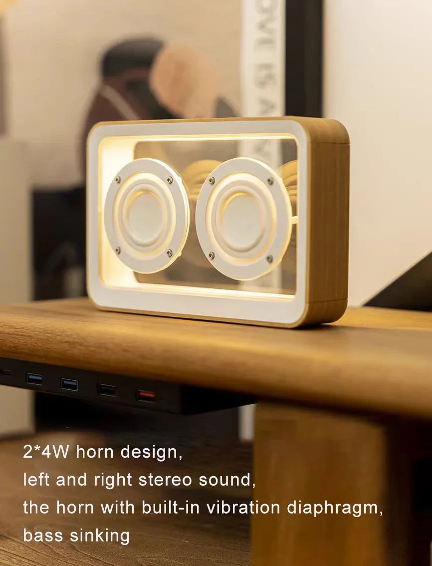 Transparent Wireless Bluetooth Speaker with Duel Horn