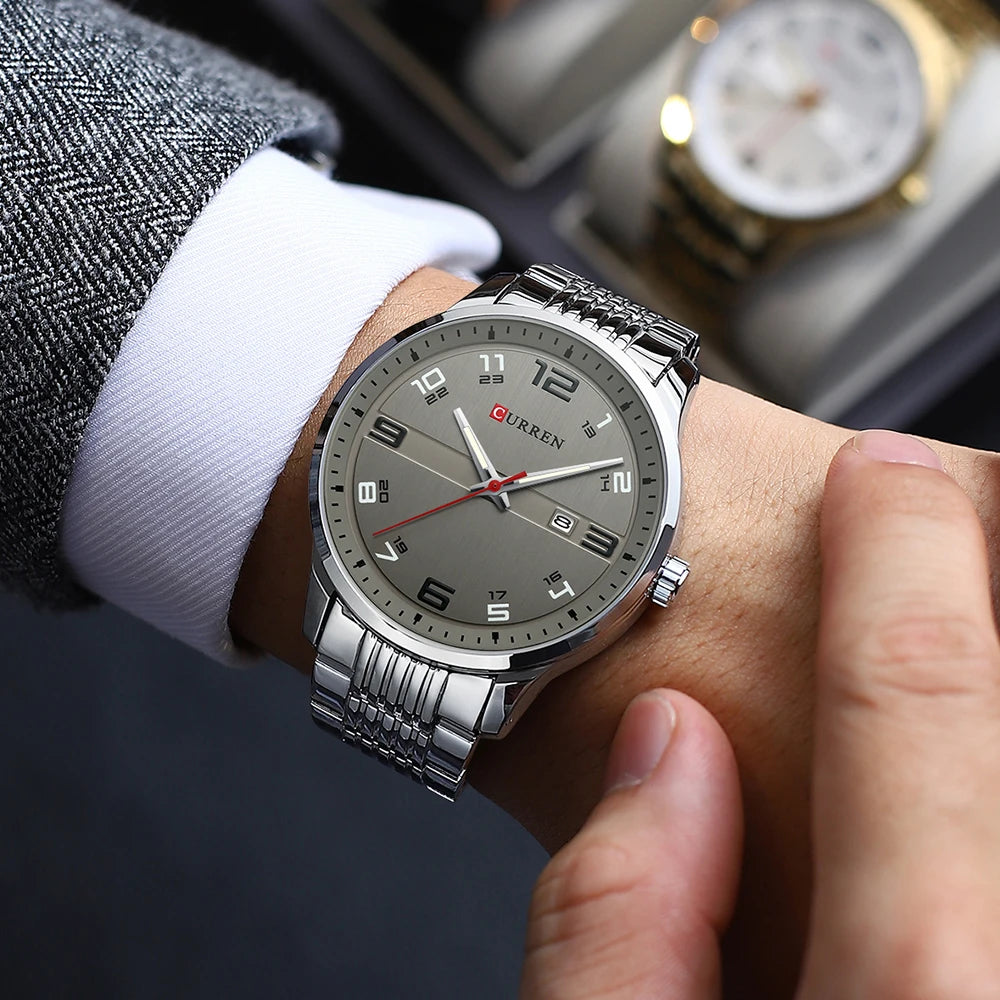 CURREN Luxury Stainless Steel Watch