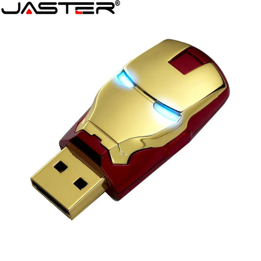 JASTER Metal Head LED Lamp USB Flash Drive