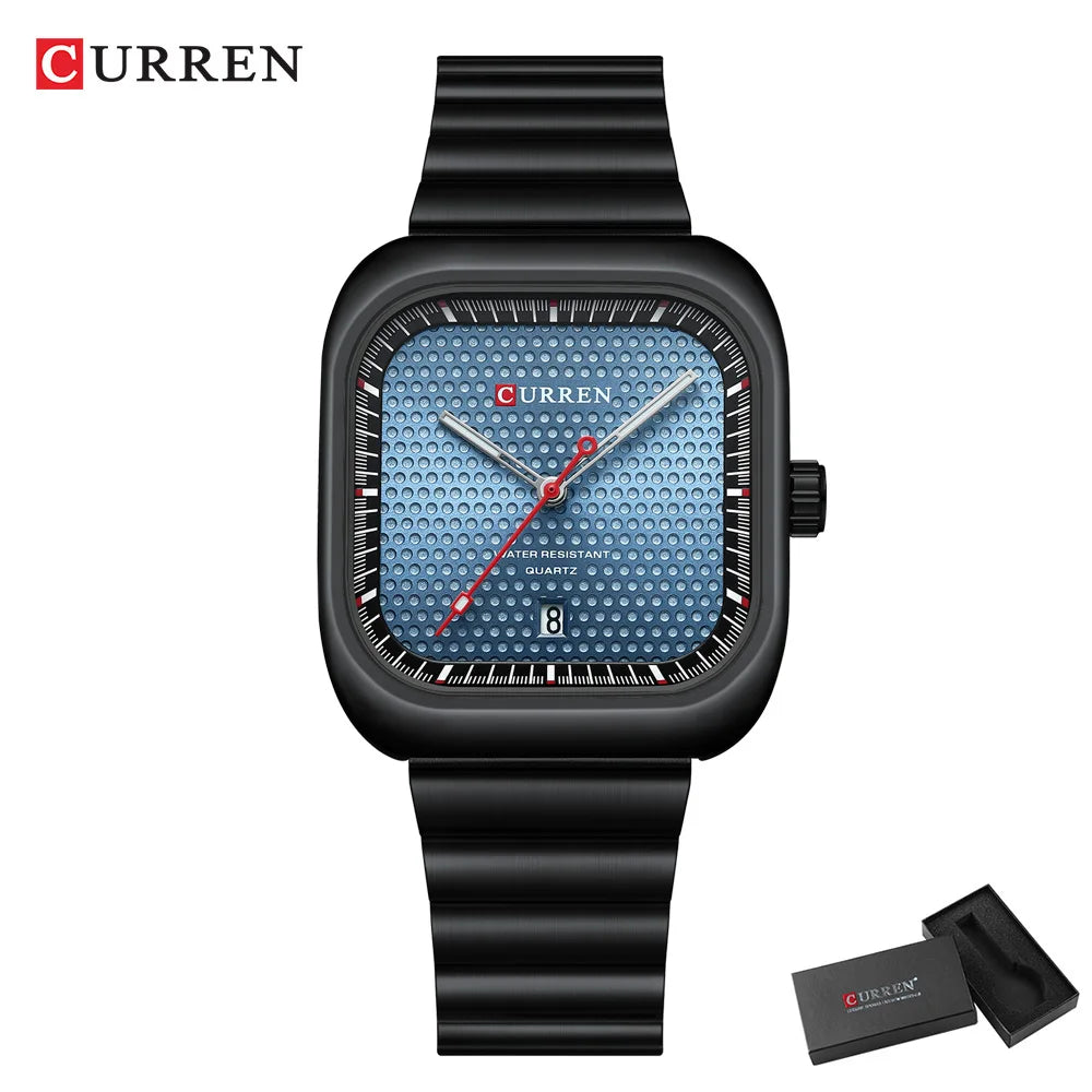 CURREN Simple Business Square Quartz Watch