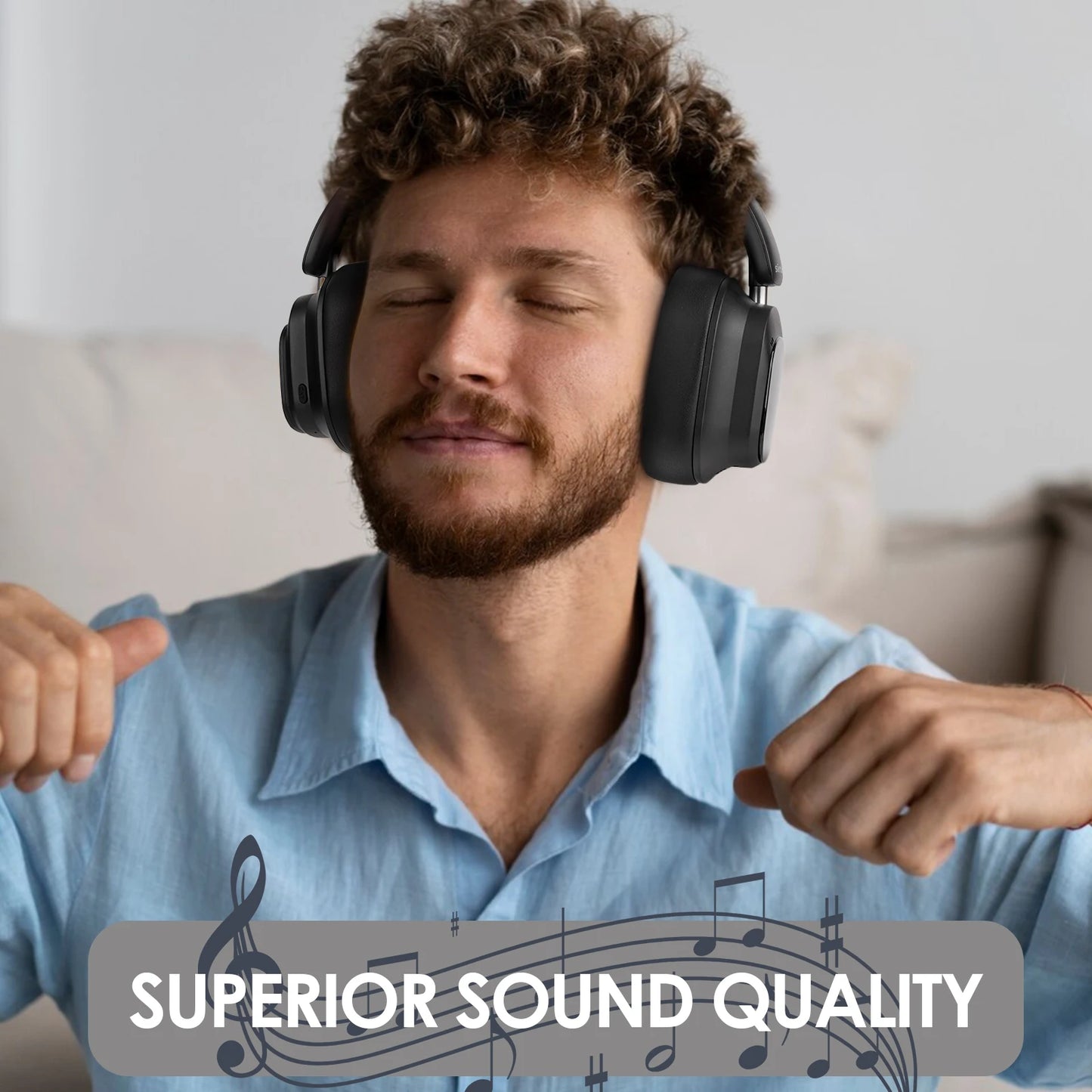 Siindoo JH-ANC930Plus Hybrid Wireless Headphone