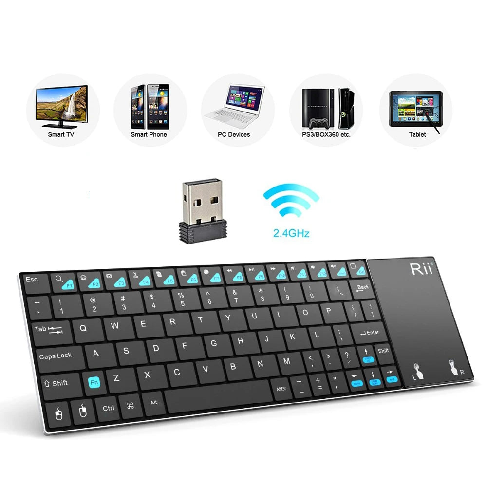 Russian Spanish English French Wireless Keyboard