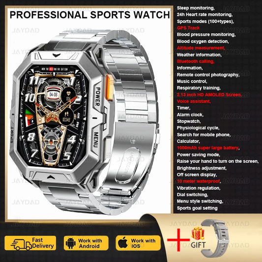 AMOLED Screen Men's Smartwatch