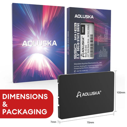 AOLUSKA 2.5 SATA 3 SSD 1TB 512GB
