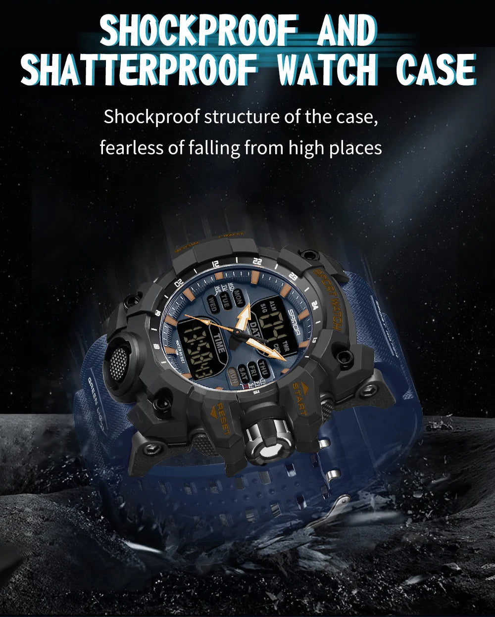 Simple Night Waterproof Sports Electronic Watch