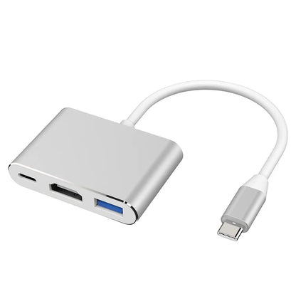 Type C To HDMI 3 in 1 USB Cable Converter