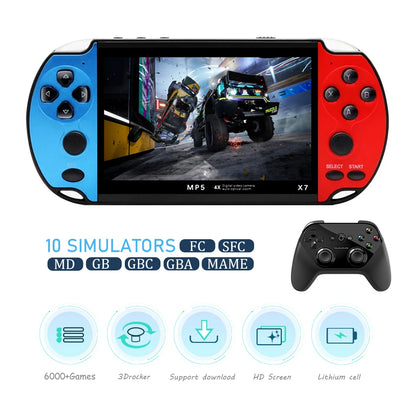 GAMINJA X7 4.3inch Handheld Game Console
