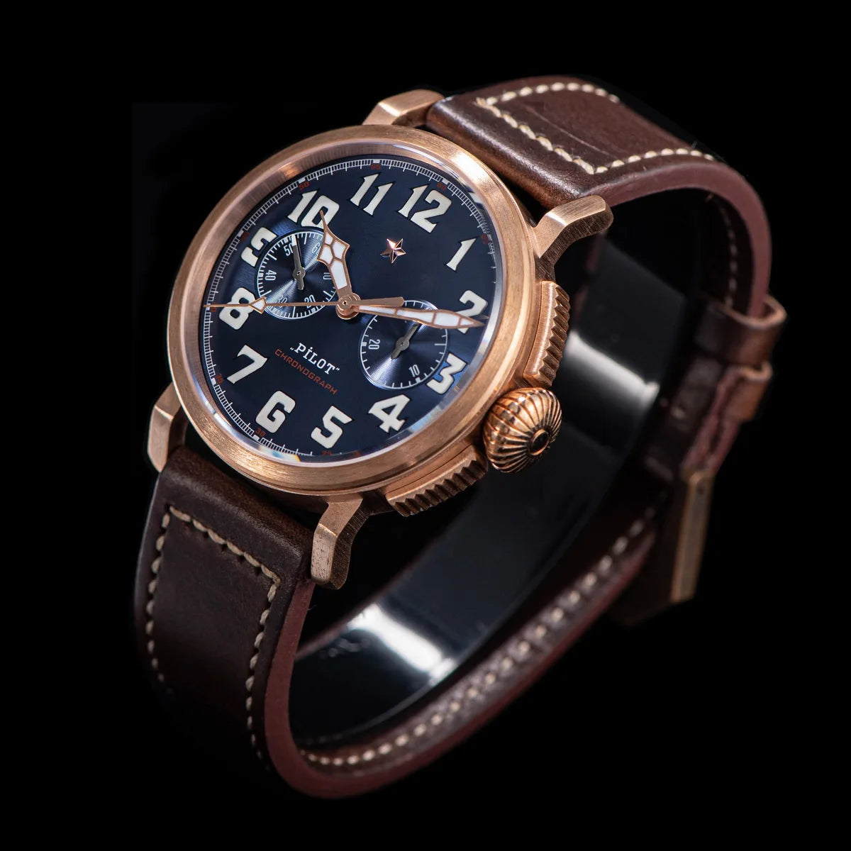 Sugess Bronze Pilot Watch