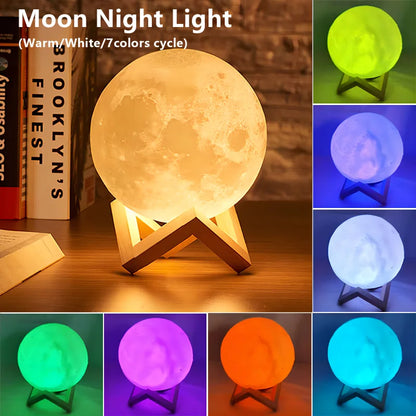 Book Moon LED Light