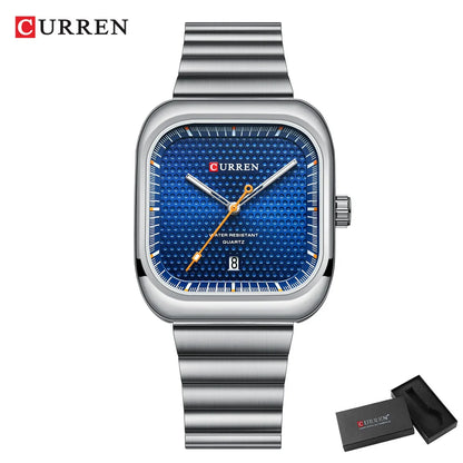 CURREN Simple Business Square Quartz Watch