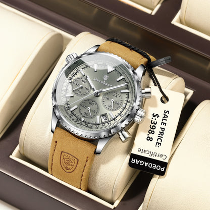 POEDAGAR Luxury Men Quartz Watch
