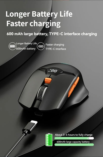 Semi-Dark Wireless Bluetooth Mouse