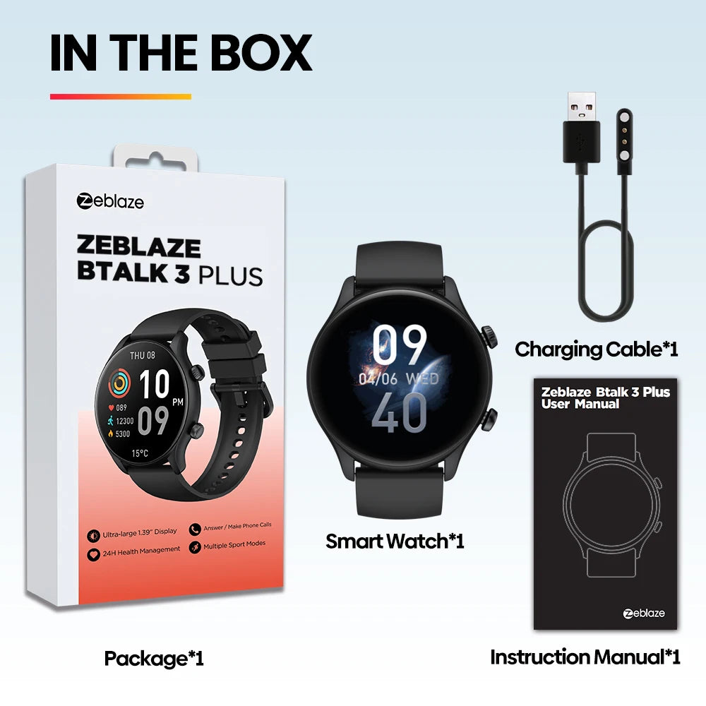 Zeblaze Btalk 3 Plus Voice Calling Smart Watch