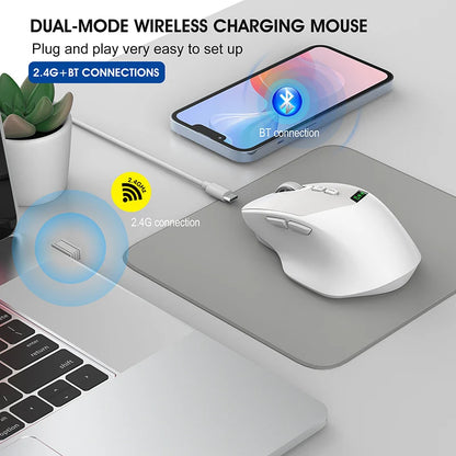 Noiseless Dual Mode Wireless Mouse