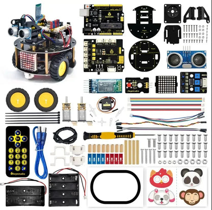 Keyestudio DIY Multifunction Smart Turtle Robot Car for Kids