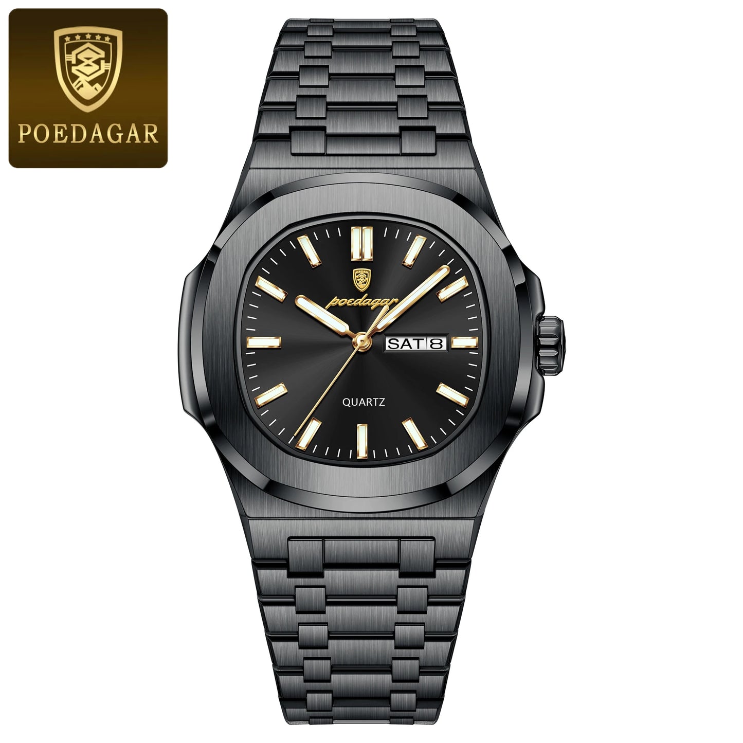 POEDAGAR Luxury Military Watch