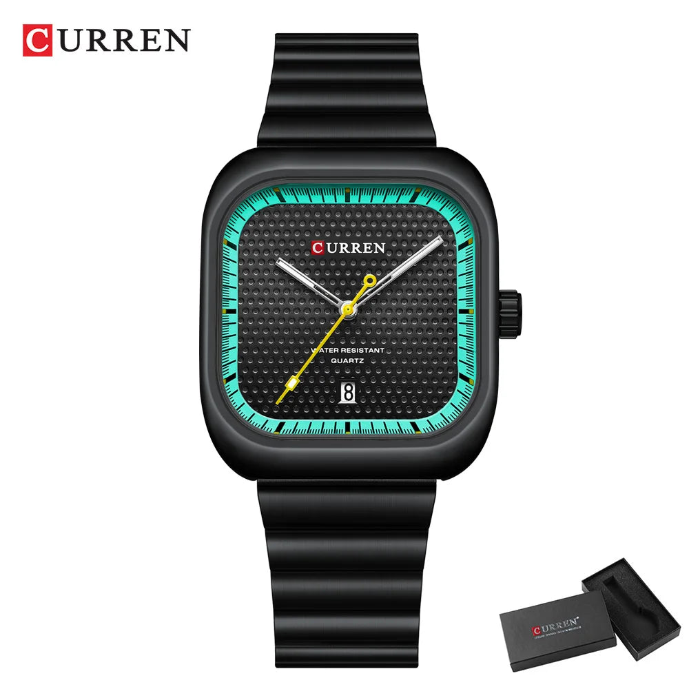 CURREN Simple Business Square Quartz Watch