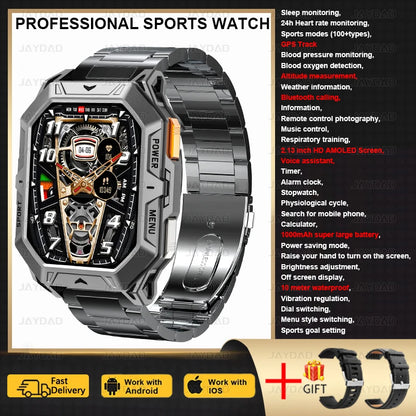 AMOLED Screen Men's Smartwatch