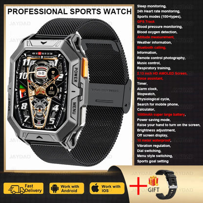 AMOLED Screen Men's Smartwatch