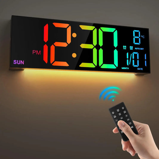 16.2'' Large Digital Wall Clock with Remote Control