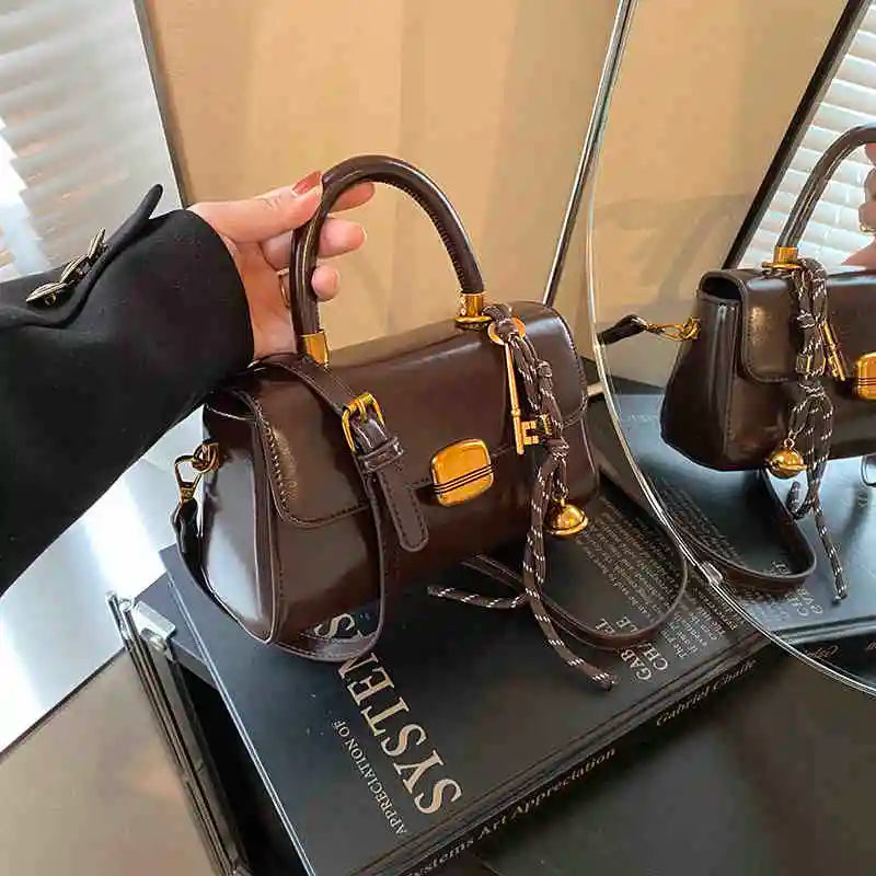 Oil Waxed Leather Women's Bag