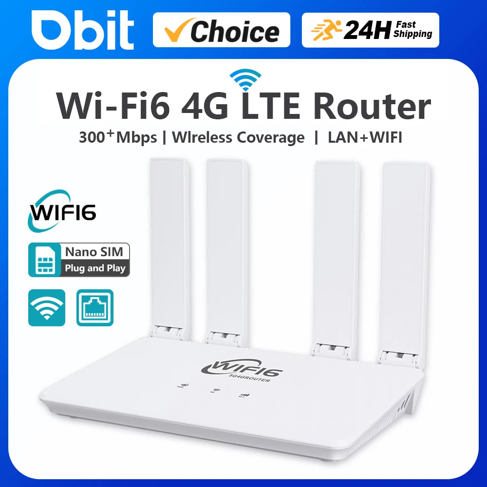 4G LTE WiFi6 Router