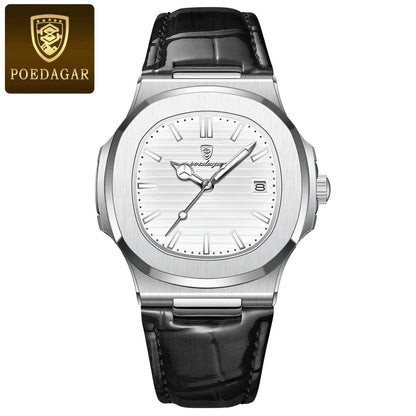 POEDAGAR Top Luxury Square Men Watch