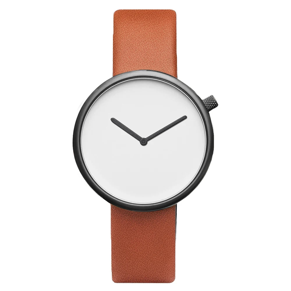 TOMI Women's Minimalist Style Leather Watch