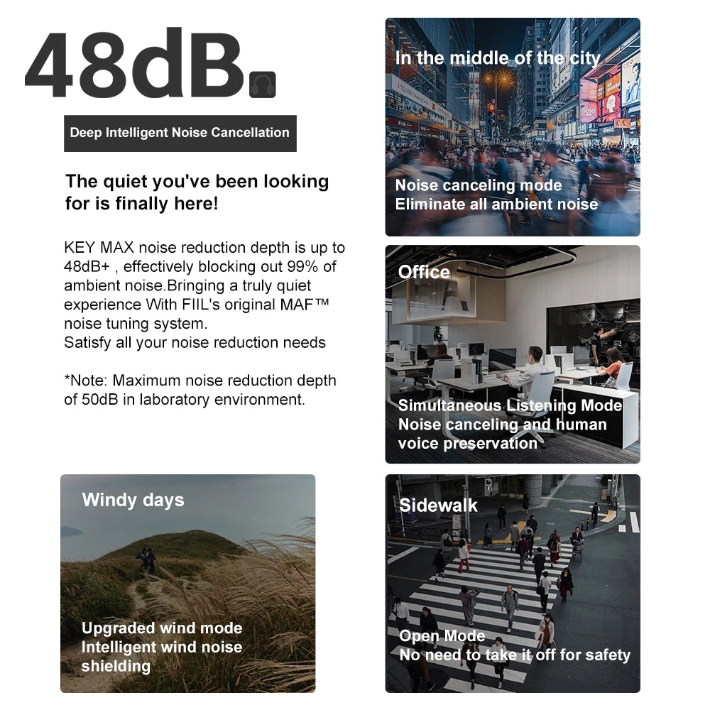 FIlL Key Max Hl-FI Wireless ANC Headphones