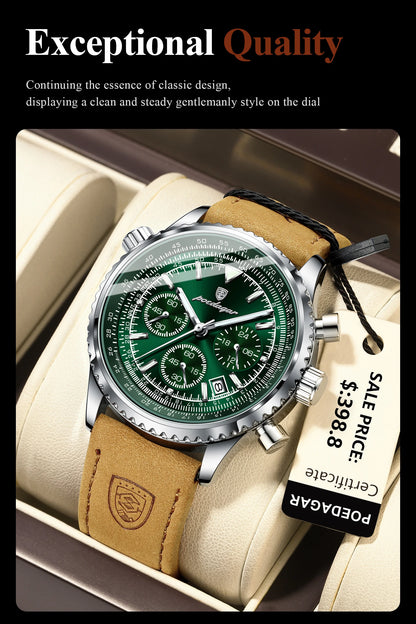 POEDAGAR Luxury Men Quartz Watch